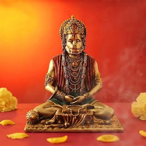 Buy CraftVatika Hanuman ji Murti Bajrangbali Murti Idol Decorative ...