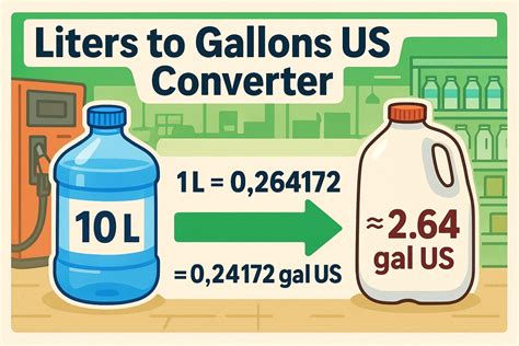 Liters to Gallons US Converter