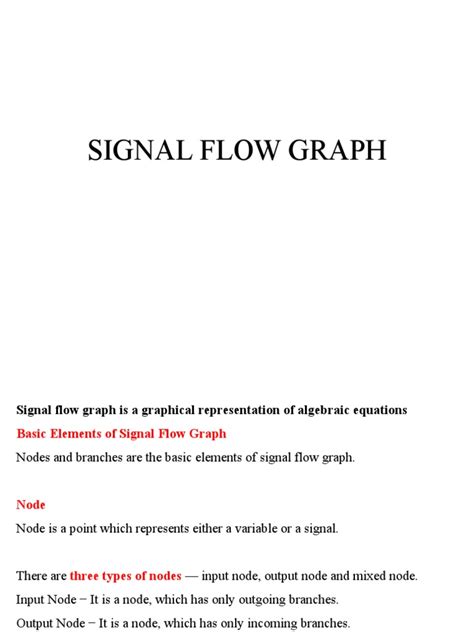 Image result for Signal Flow Graph Applications