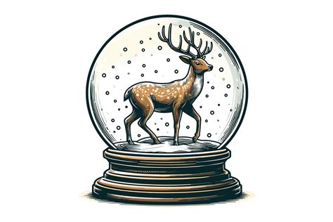 Christmas Snow Globe Design Graphic by Art On Demand · Creative Fabrica