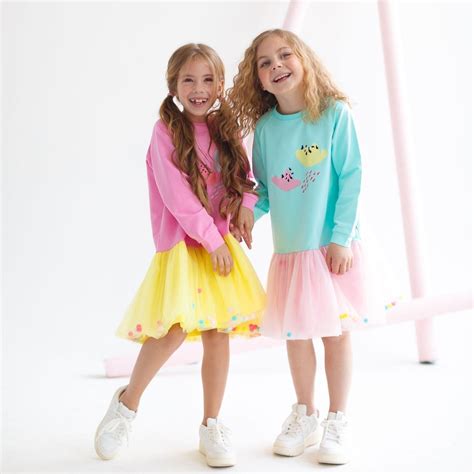 Baby Girls Party Dress Cute Pom Pom Tutu Outfit Skater Tween - Etsy