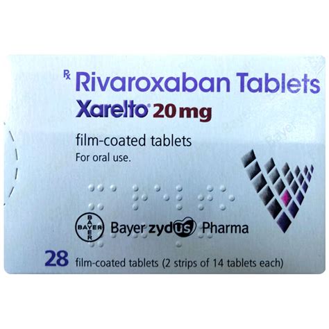 Xarelto 20 mg Tablet | Uses, Side Effects, Price | Apollo Pharmacy