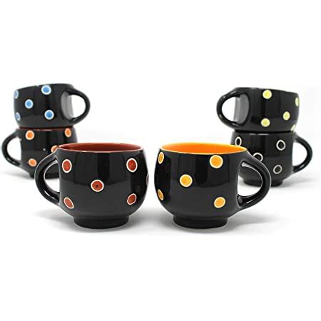 Buy Ceramic Milk Mug - Pack Of 6, White, 120ml Online at Low Prices in ...