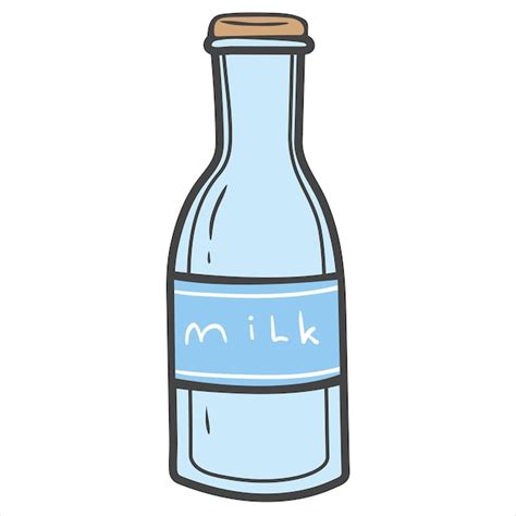 Garrafa de leite | Vetor Premium