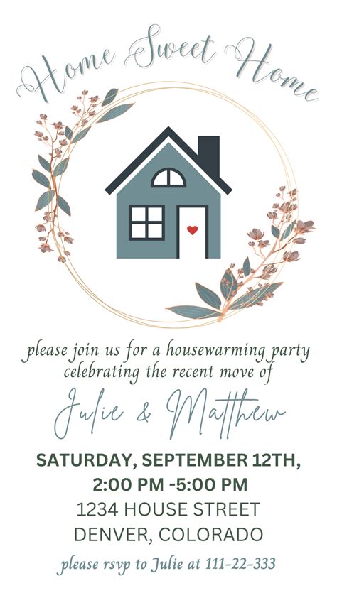 Housewarming invitation templates – Artofit
