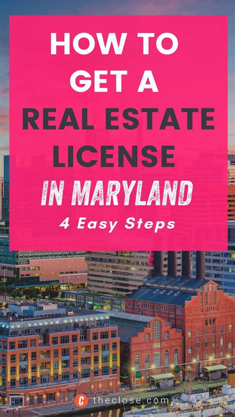 How to Get a Maryland Real Estate License
