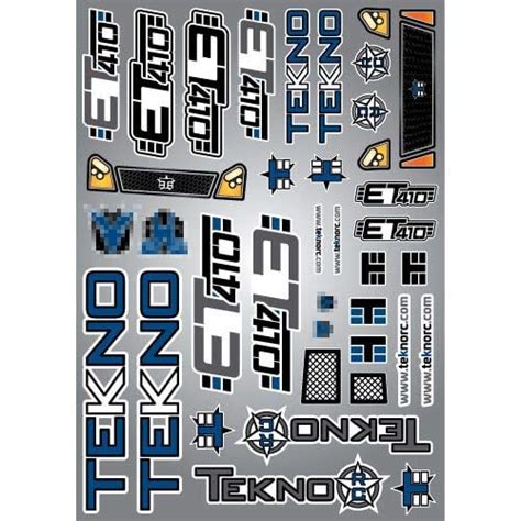 TEKNO RC LLC Decal Sheet: ET410, TKR7213 : Amazon.in: Toys & Games