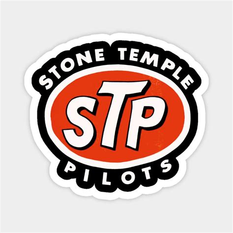 STP Logo Red Magnet | Stone Temple Pilots