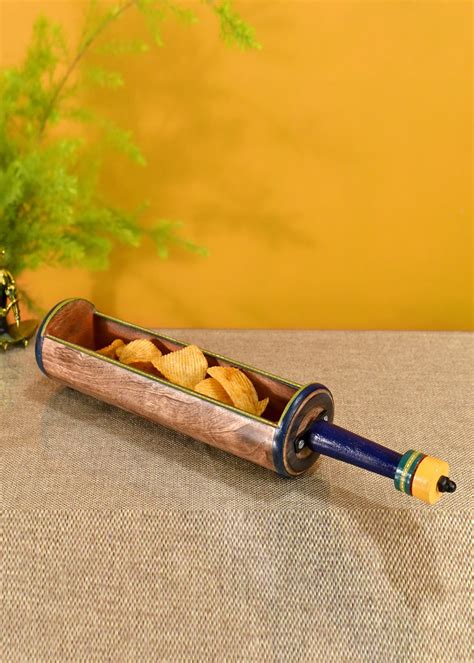 Get Midnight Blue Tubular Shape Snacks Server at ₹ 978 | LBB Shop