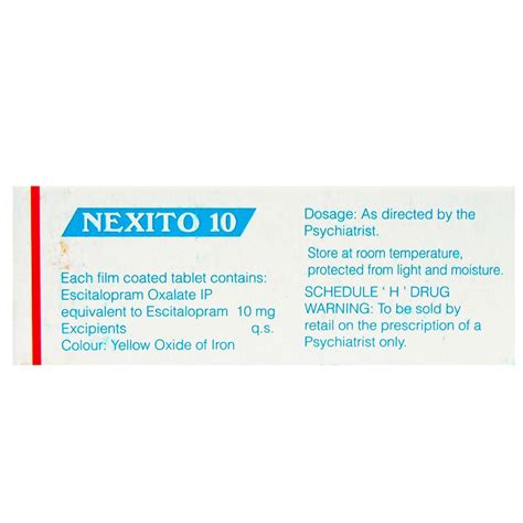 Nexito Tablet | Uses, Side Effects, Price | Apollo Pharmacy