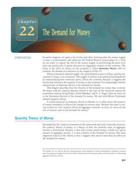 Ch-22 - DD for money - ####### PREVIEW In earlier chapters, we spent a ...