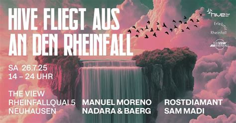 Hive fliegt aus an den Rheinfall, Rheinfall Schaffhausen Switzerland ...