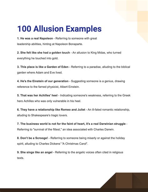 Allusion - 100+ Examples, Meaning, Types, How to Write, Tips