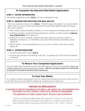 Fillable Online To Return Your Completed Application: To Cast Your ...