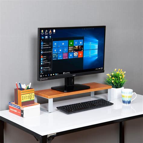 INVISIBLE BED Sturdy HeavyDuty Monitor Riser Stand (59.5 x 21 x 11.8 cm ...