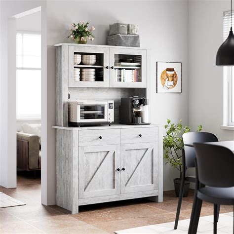 GarveeHome Kitchen Pantry Cabinet with Microwave Stand, India | Ubuy
