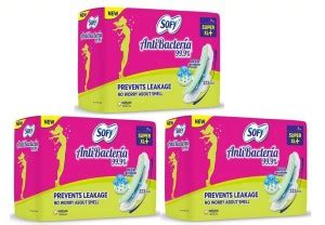 SOFY Anti-Bacteria Extra Large XL+ Plus - 7+7+7 Napkins Sanitary Pad ...