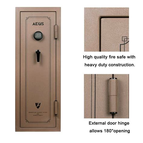 Buy AEGIS Fireproof Rifle Gun Safe Large 18-Gun Shotgun Rifle Safe ...