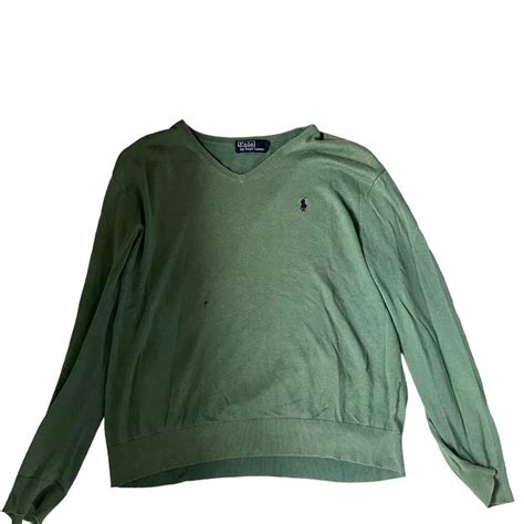Dark green Ralph Lauren jumper. Size L/XL. Open to... - Depop