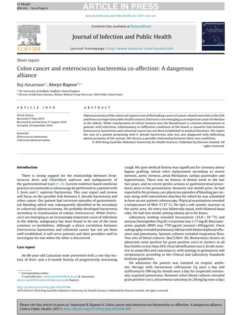 Image result for Enterococcus Faecalis Colon Cancer