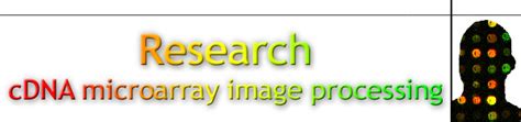 cDNA Microarray 的图像结果