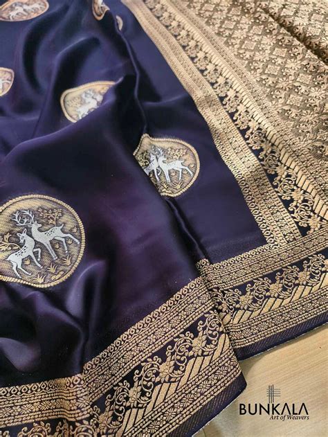 Buy Banarasi Mashru Silk Sarees Online at Bunkala - Elevate Your Style ...