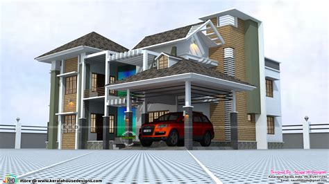 4000 Sq. Ft. Modern 5-Bedroom House Design - Kerala Home Design and ...