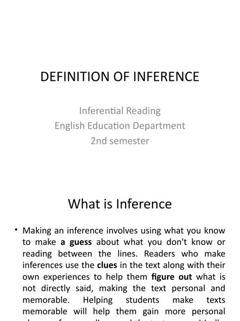 Define Inference 的图像结果