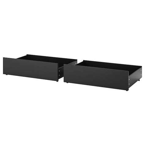 MALM bed storage box for high bed frame, black-brown, 200 cm (783/4 ...