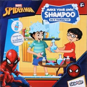SKOODLE Marvel Spiderman Make Your Own Shampoo - Do It Yourself Kit ...