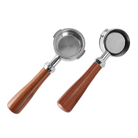 Buy Bottomless Portafilter For Aibo/WEGA/rocket Wood Handle Replacement ...