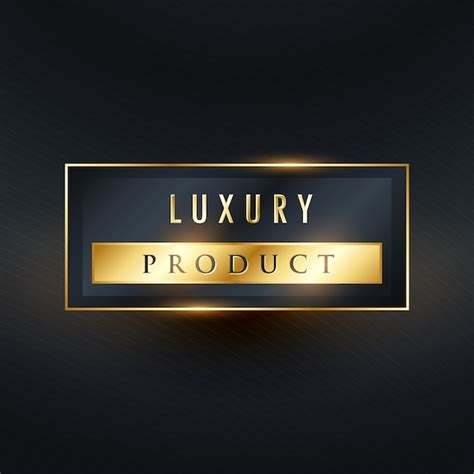 Golden luxury product label | Free Vector