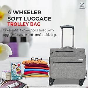 Buy NOVEX Overnighter Small Laptop Trolley | Pilot Cabin Luggage, Grey ...