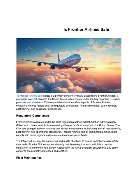 PPT - Is Frontier Airlines Safe PowerPoint Presentation, free download ...