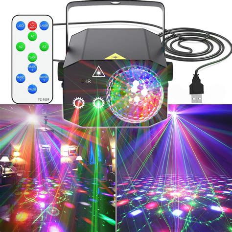 Xugend Party Lights, Disco Ball Lights,Dj Disco Lights Stage Light ...