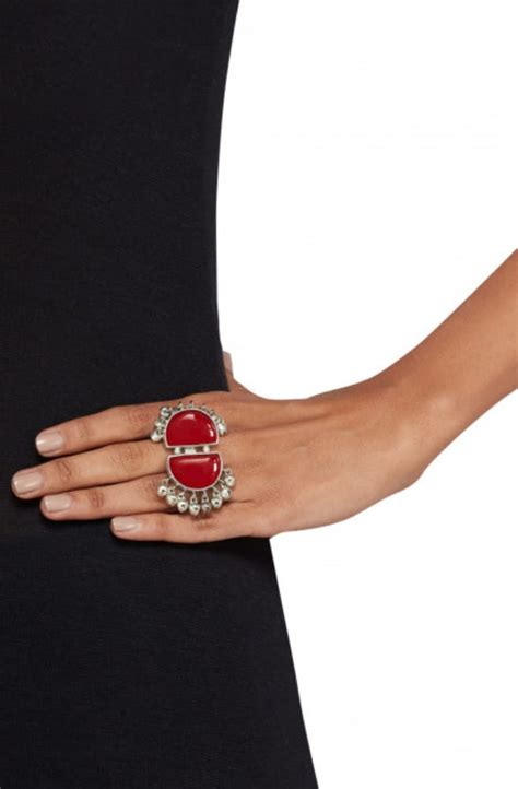 Get Silver-Plated Maroon Ghungroo Ring at ₹ 960 | LBB Shop