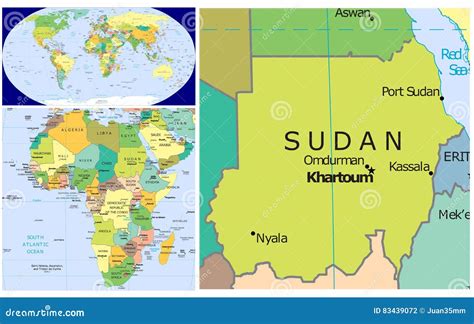 Sudan World Map
