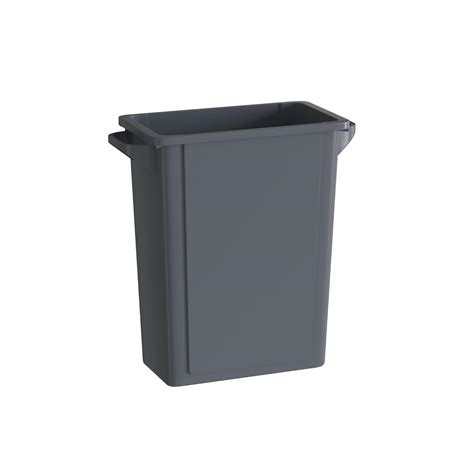 Buy Krollen Industrial 16 Gallon Gray Slim Jim Trash Can Online at ...