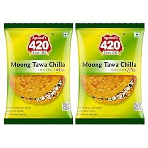 Agrawal's 420 Instant Mix Moong Tawa Chilla 800g (2 x 400g) | Healthy ...
