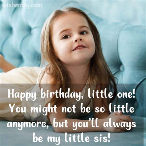 200+ Happy Birthday Little Sister Quotes & Wishes - Wishemsg.Com