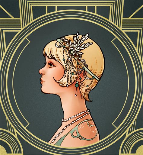 Daisy Buchanan | The Great Gatsby art deco by SimonaBonafiniDA on ...