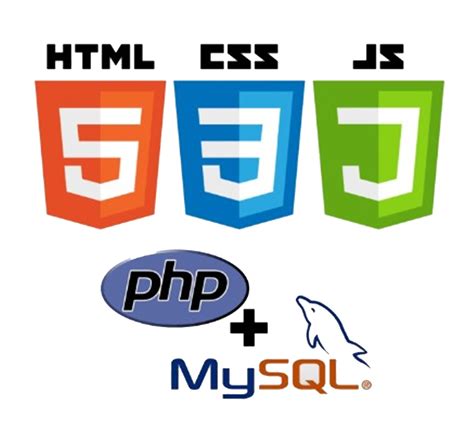 Designed the logo for php and sql based on the already existing html, css and js logo.