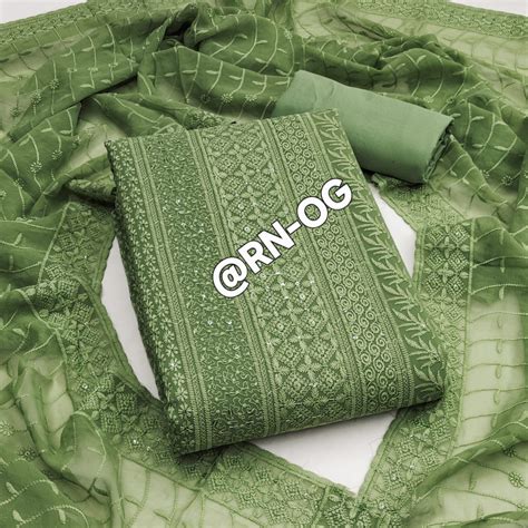 Original Lakhnavi Suits 111 Georgette Dress Material