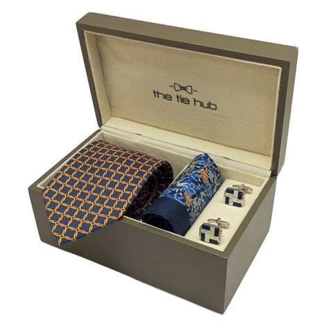 Buy The Tie Hub Blue Italian Silk Neck Tie with Silk Pocket Square ...