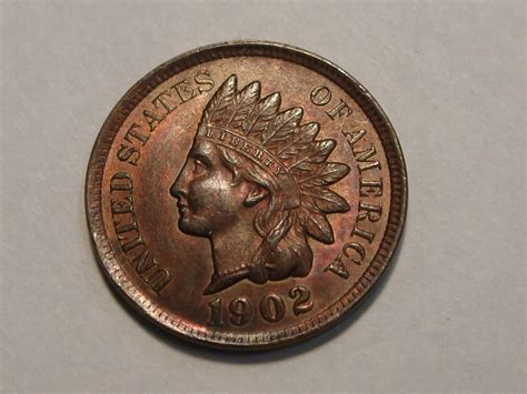 1902 Indian Head Penny Value: are "Red", "Brown" worth money?