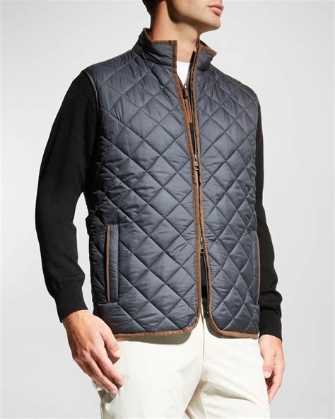 Peter Millar Men's Essex Quilted Vest | Neiman Marcus