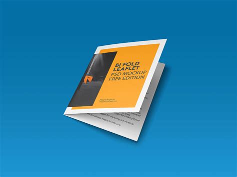 3 Free Bi-Fold Brochure Mockup PSD Files - Good Mockups