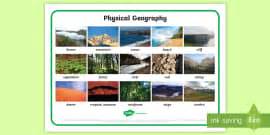Physical Geography Large Poster