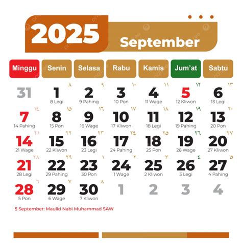 Ada Long Weekend, Hari Jumat 5 September 2025 Libur Apa?