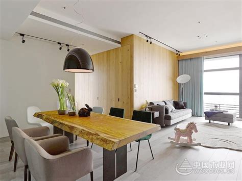 充满个性的北欧风公寓，102平米两房一厅装修效果图-中国木业网